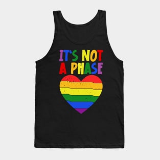 LGBTQIA+ Rainbow Flag Gay Pride Ally It's Not A Phase Tank Top